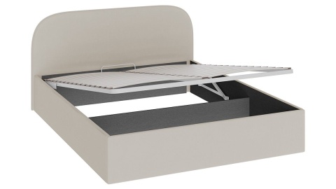 Кровать с Подъемным Механизмом «Шерри» Велюр Крем/(Спальное Место 1600 х 2000 мм)