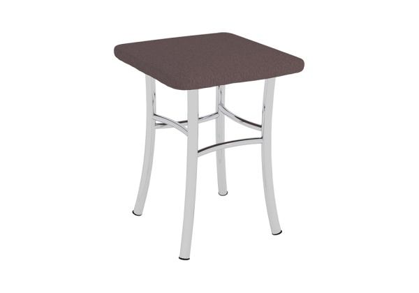 Табурет обеденный кожзам коричневый