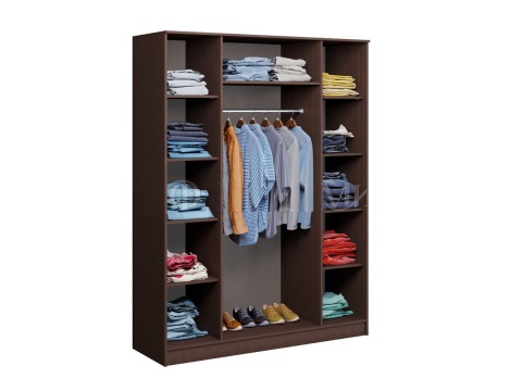 Шкаф 4-х Створчатый Жаклин  Венге/Белфорт (Ш-1600 х В-2216 х Г-540 мм)