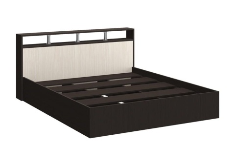 Кровать Каролина-2 Венге/Ясень Шимо Светлый (сп.м.1,6х2,0)